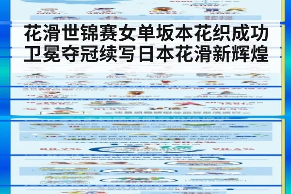 花滑世锦赛女单坂本花织成功卫冕夺冠续写日本花滑新辉煌